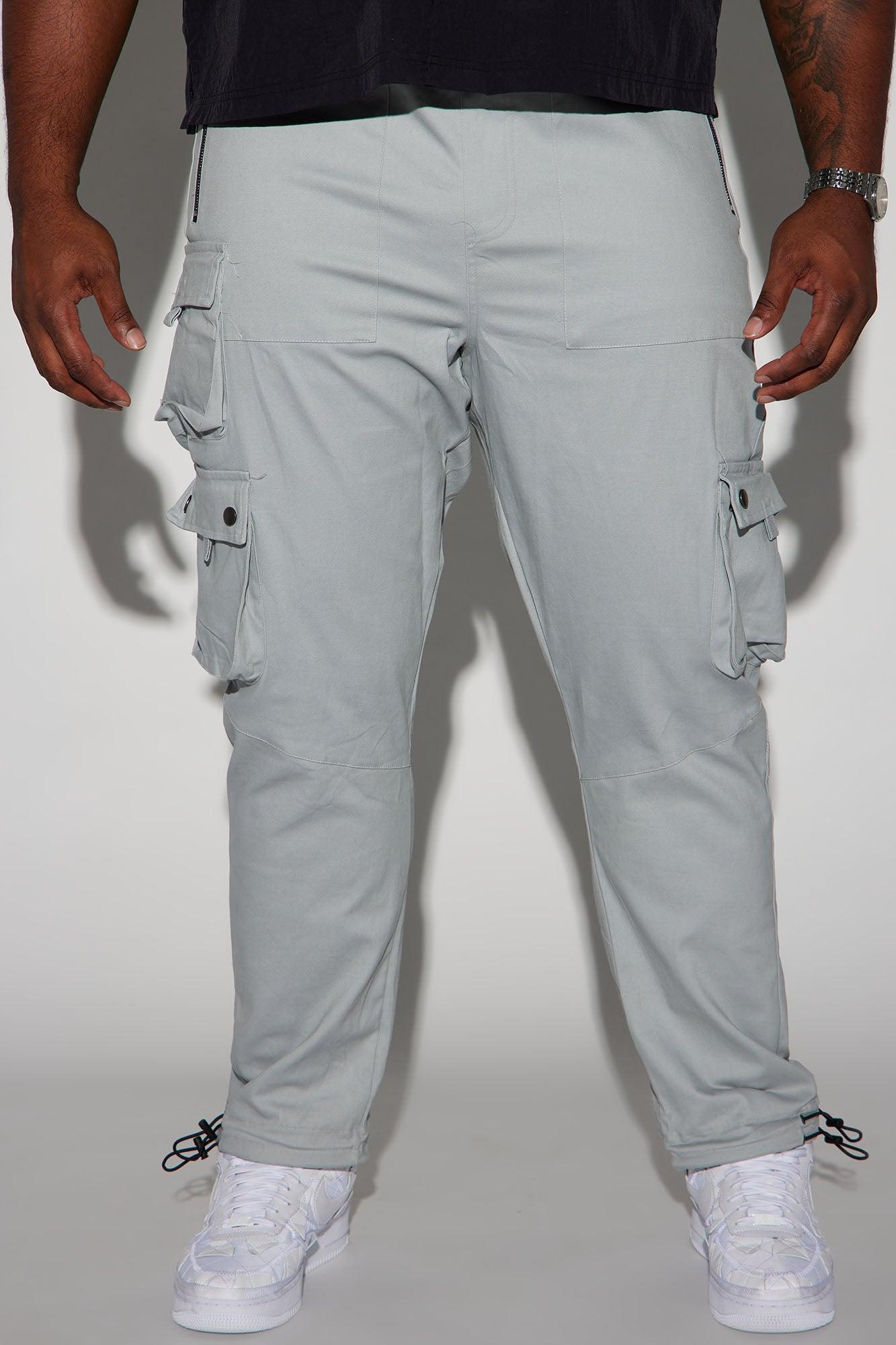 Roaming Twill Cargo Pants - Grey Product Image
