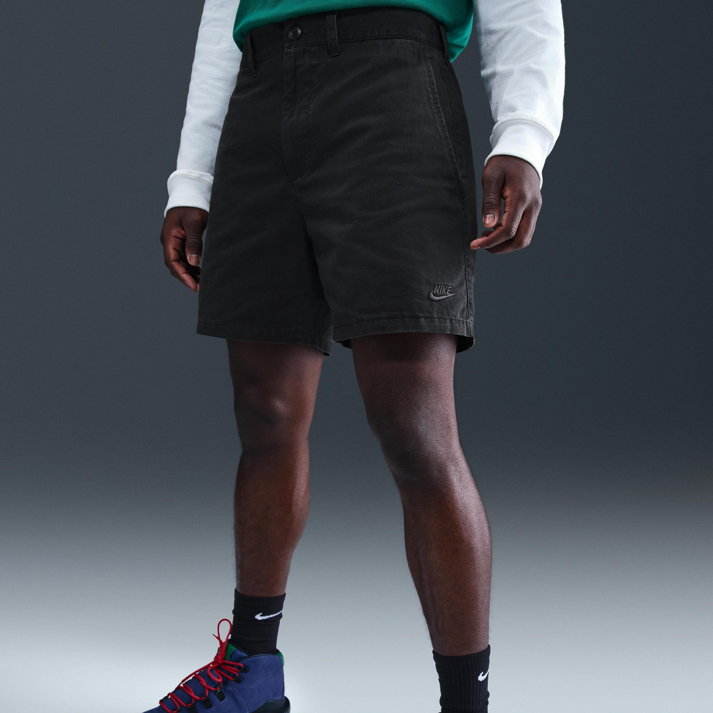 Nike Mens Club Washed Chino Shorts | HJ2658-010 Product Image