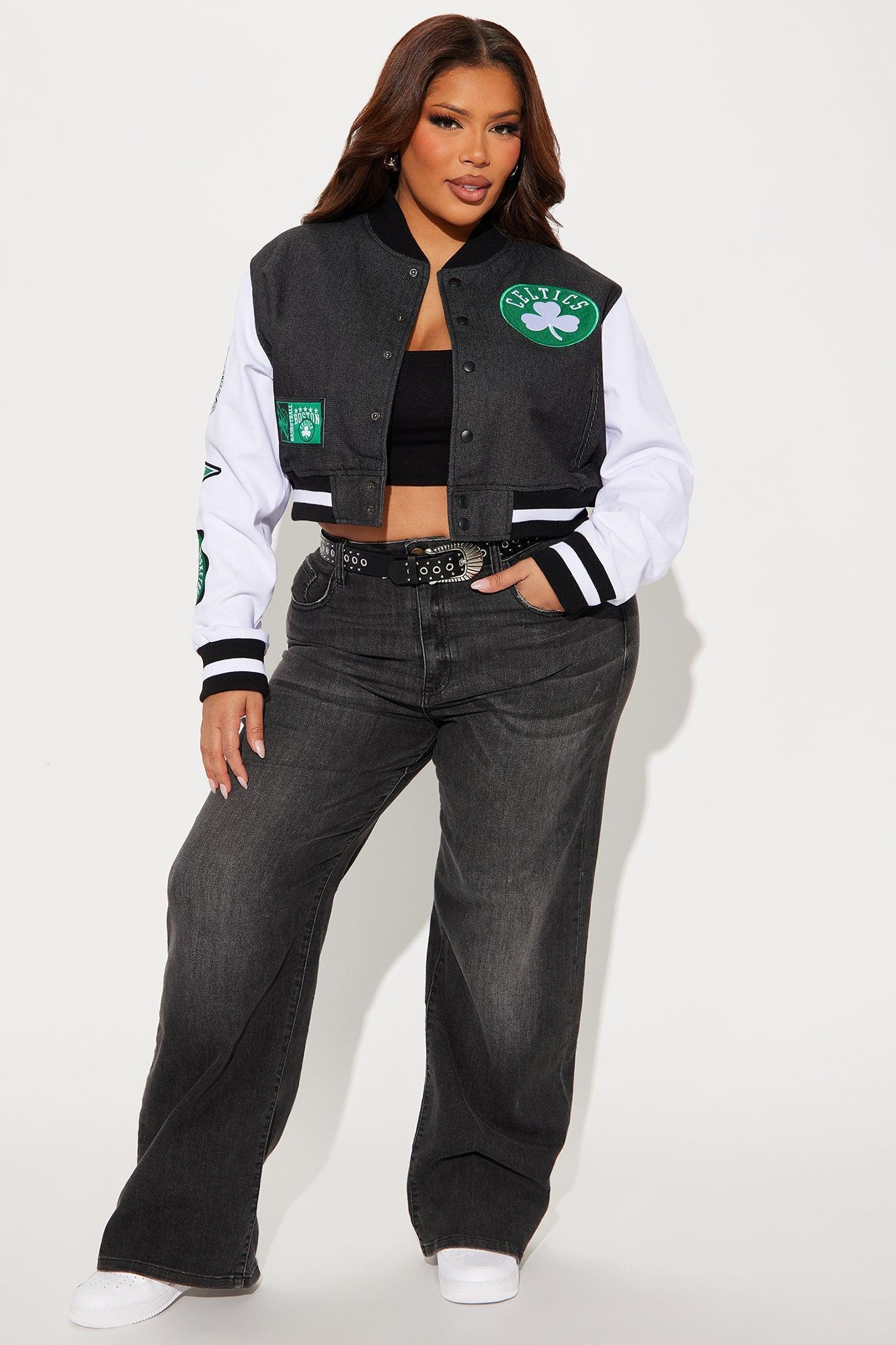 Celtics Home Game Jacket - Black Wash Product Image