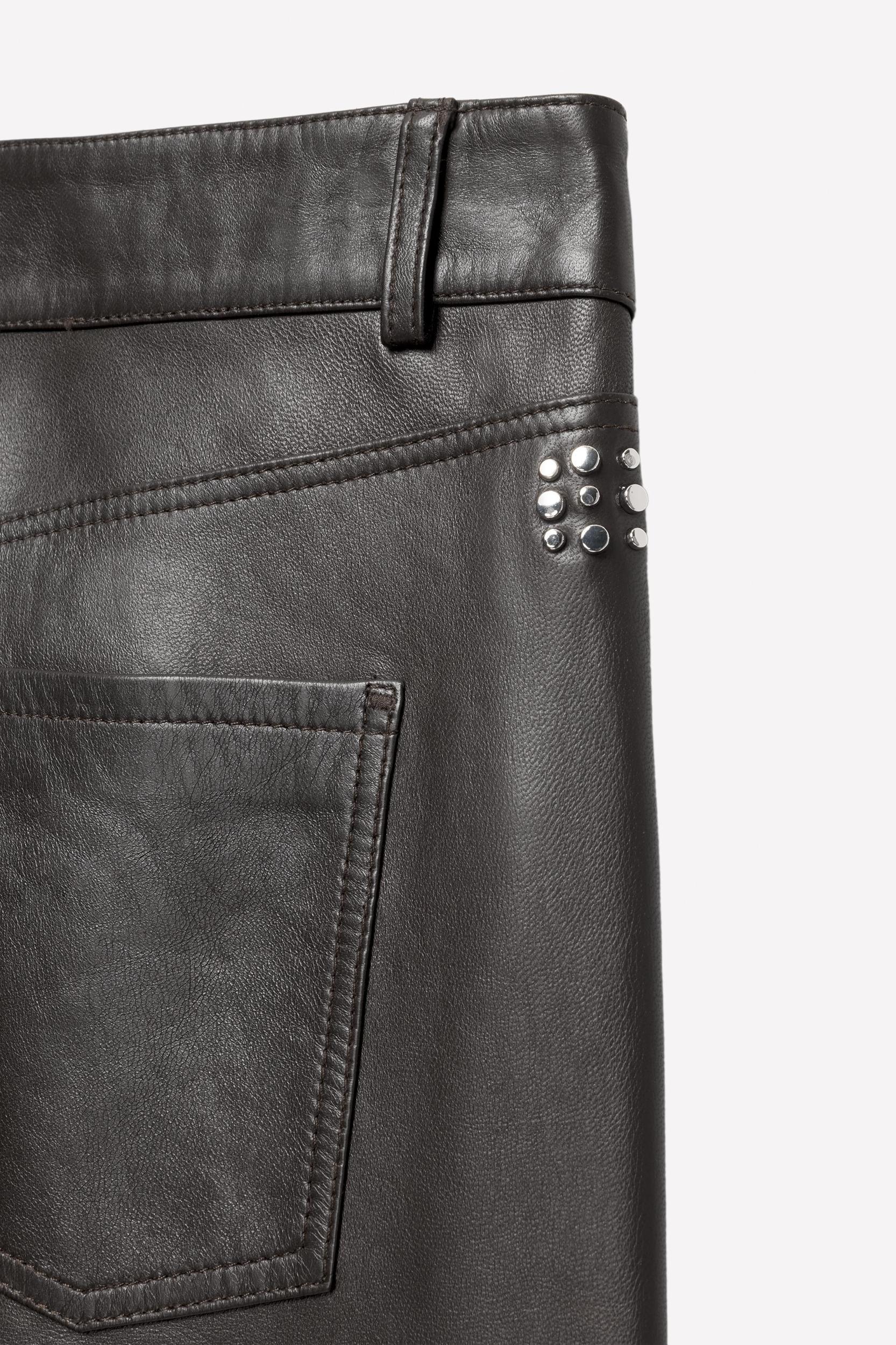 LEATHER SLIM FIT PANTS LUDOVIC DE SAINT SERNIN x ZARA Product Image