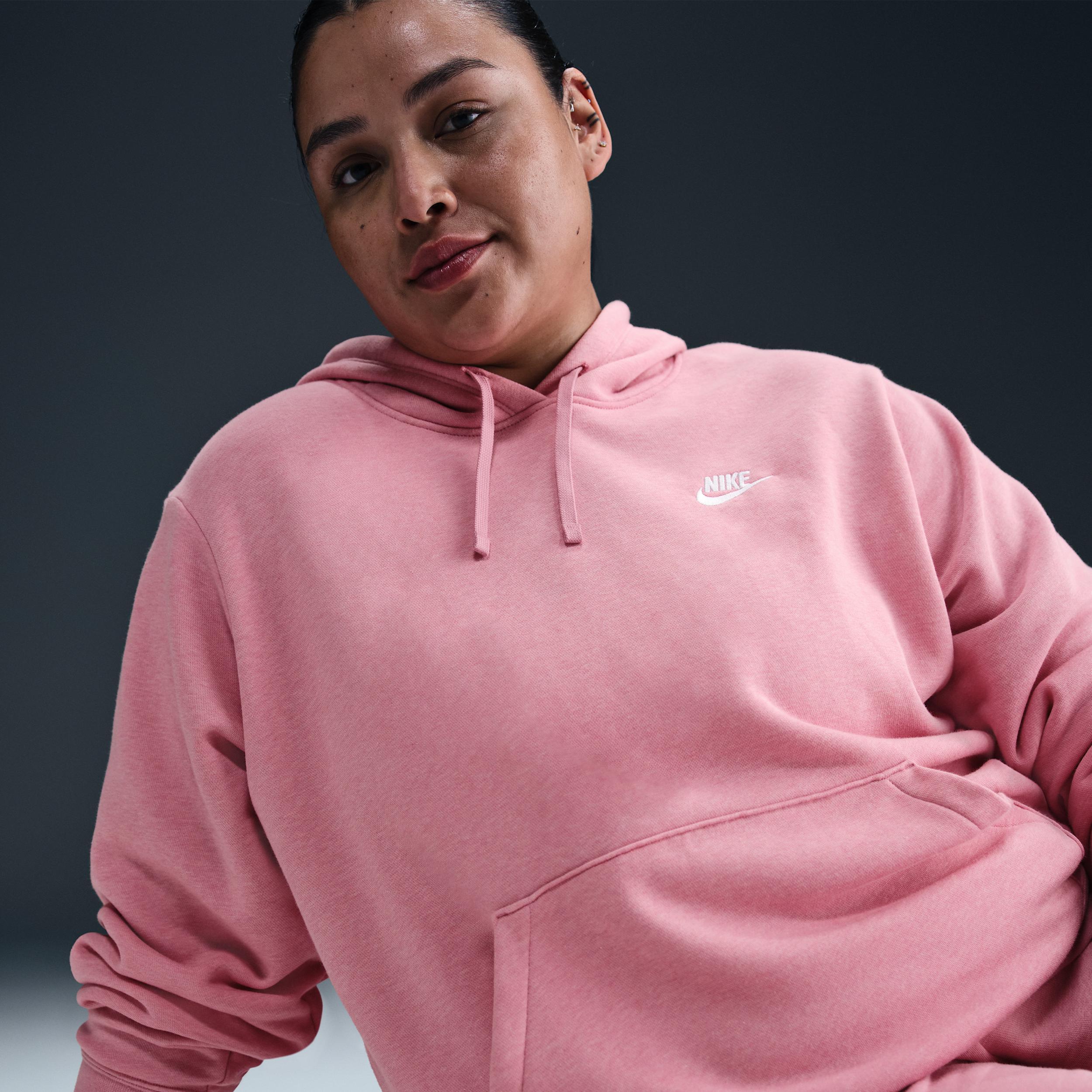 Nike Sportswear Club Fleece Women's Pullover Hoodie (Plus Size) Product Image