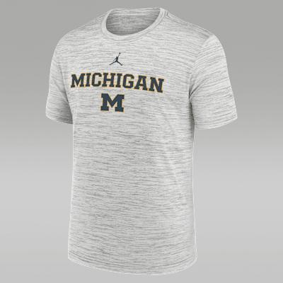 Mens Michigan Sideline Velocity Jordan Brand Dri-FIT College T-Shirt | 0JER41SMWN-7QM Product Image