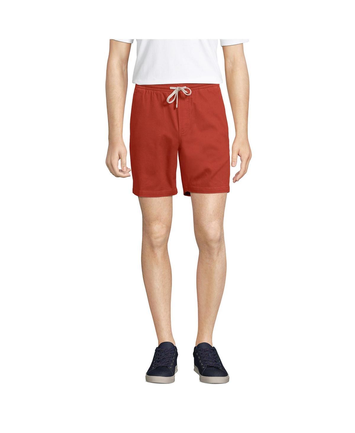 Big & Tall Lands End Comfort-First Knockabout Pull On Deck Shorts, Mens Soft Pink Product Image