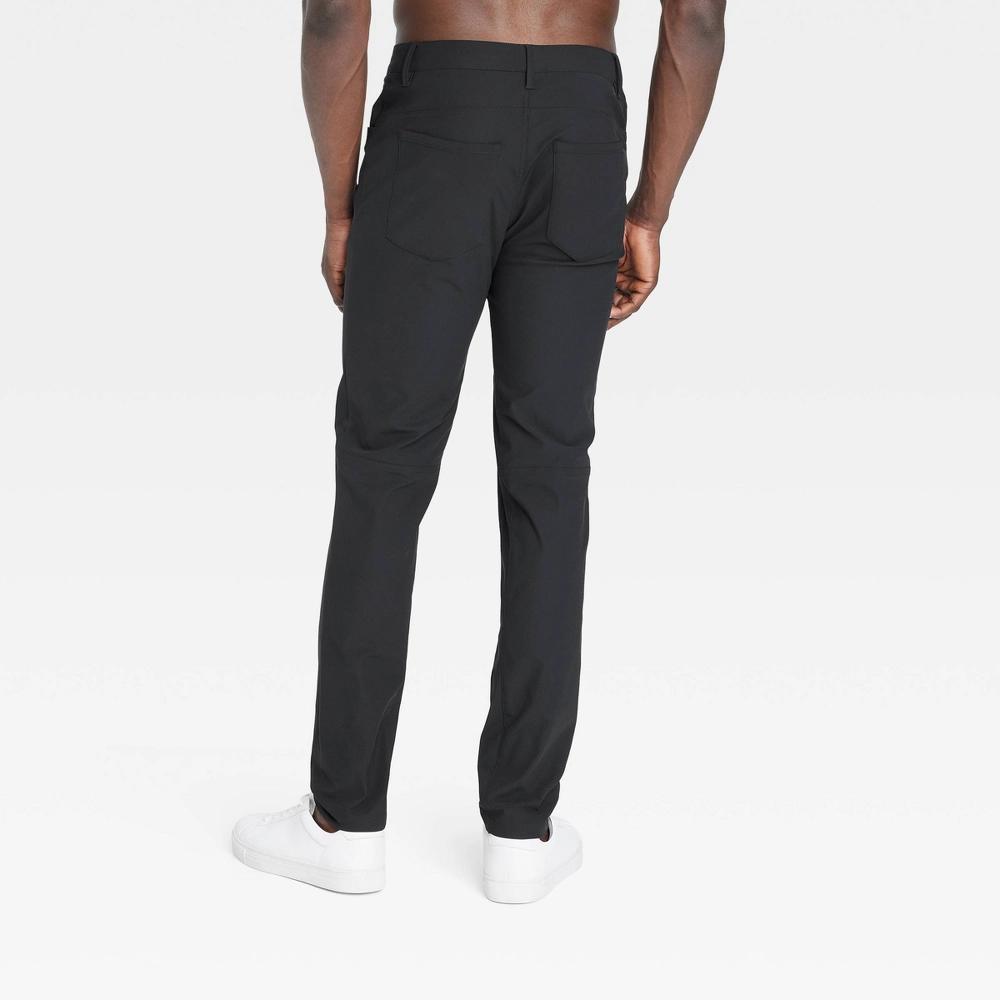 Mens Golf Slim Pants - All In Motion Black Onyx 38x30 Product Image