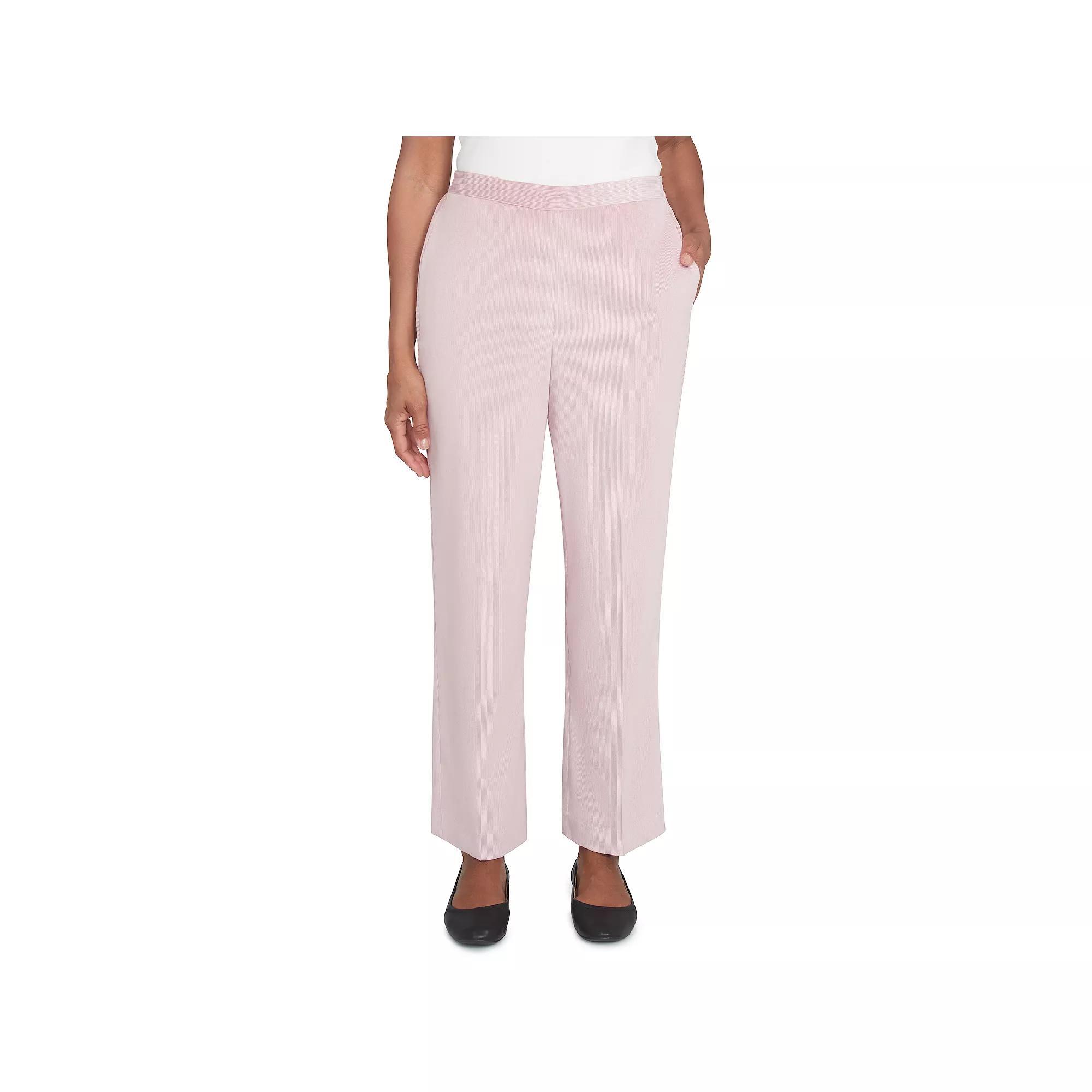 Women's Alfred Dunner Classic Short Length Pleated Pants, Size: 12 Short, Pink Product Image