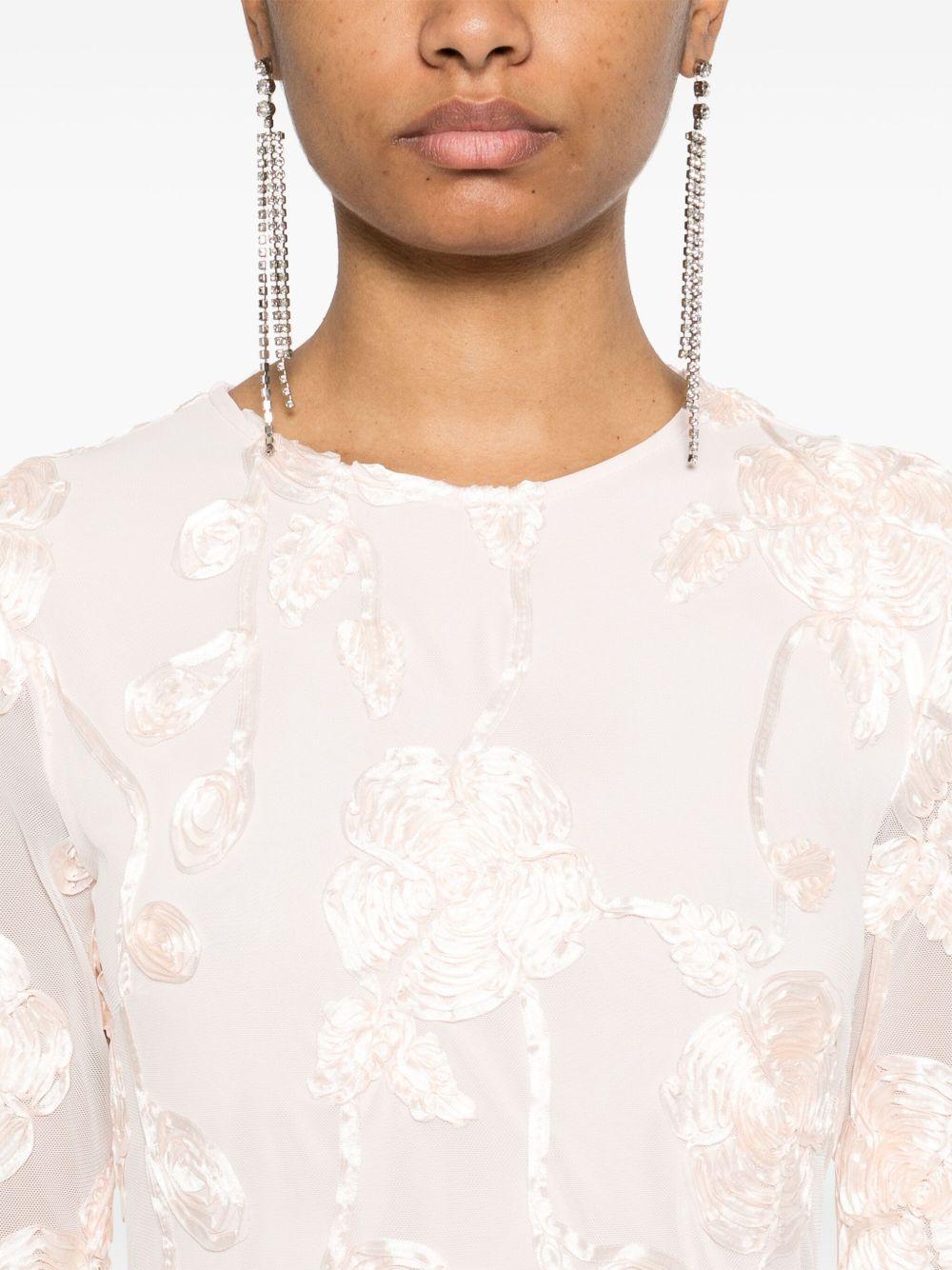 floral-mesh mini dress Product Image