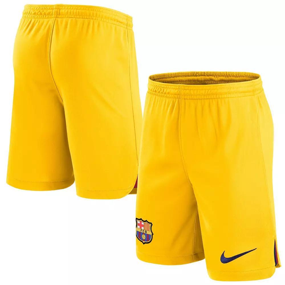 Men's Nike Yellow Barcelona Stadium Fourth Performance Replica Shorts,  Product Image