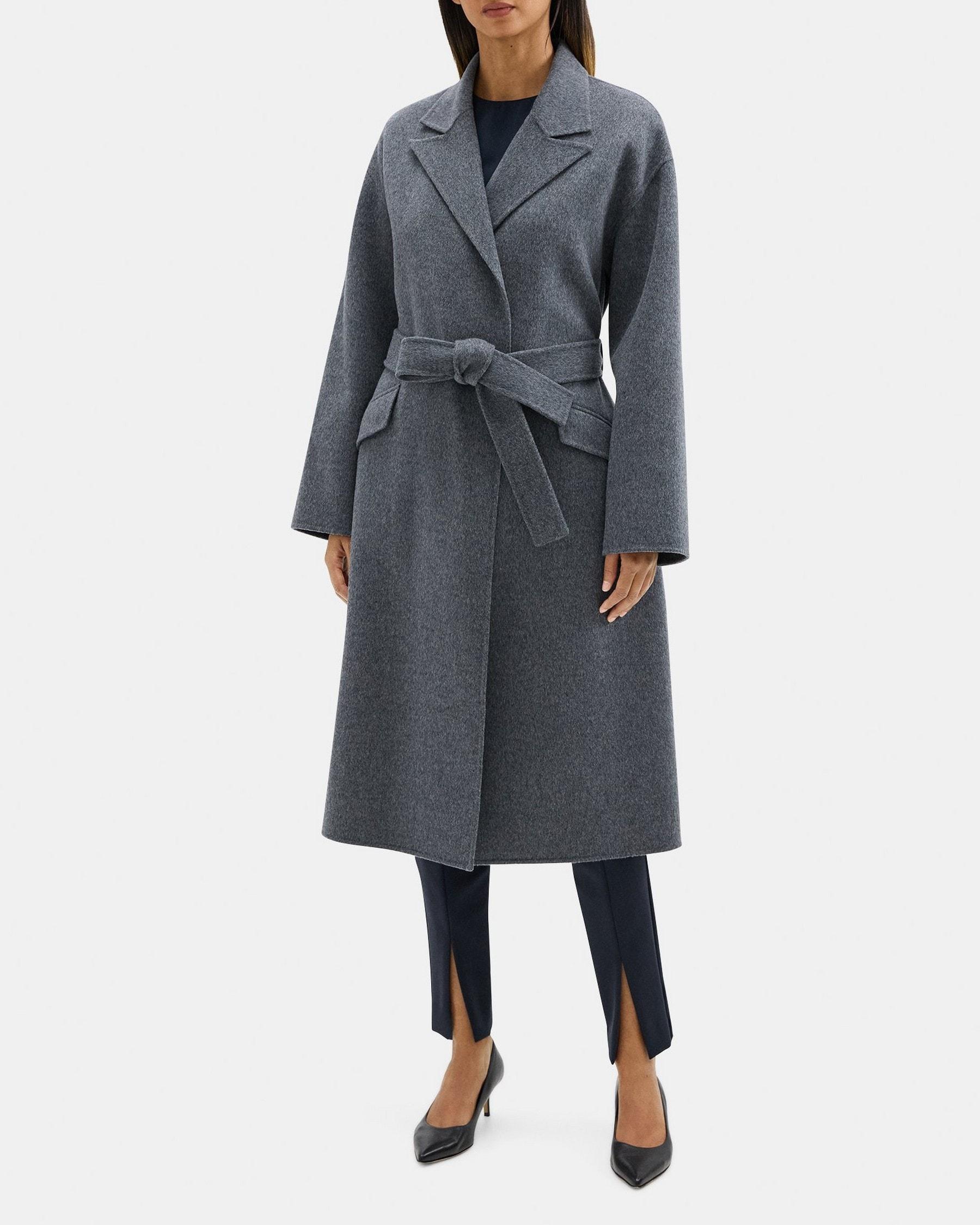 Robe Coat in Double-Face Wool-Cashmere Product Image