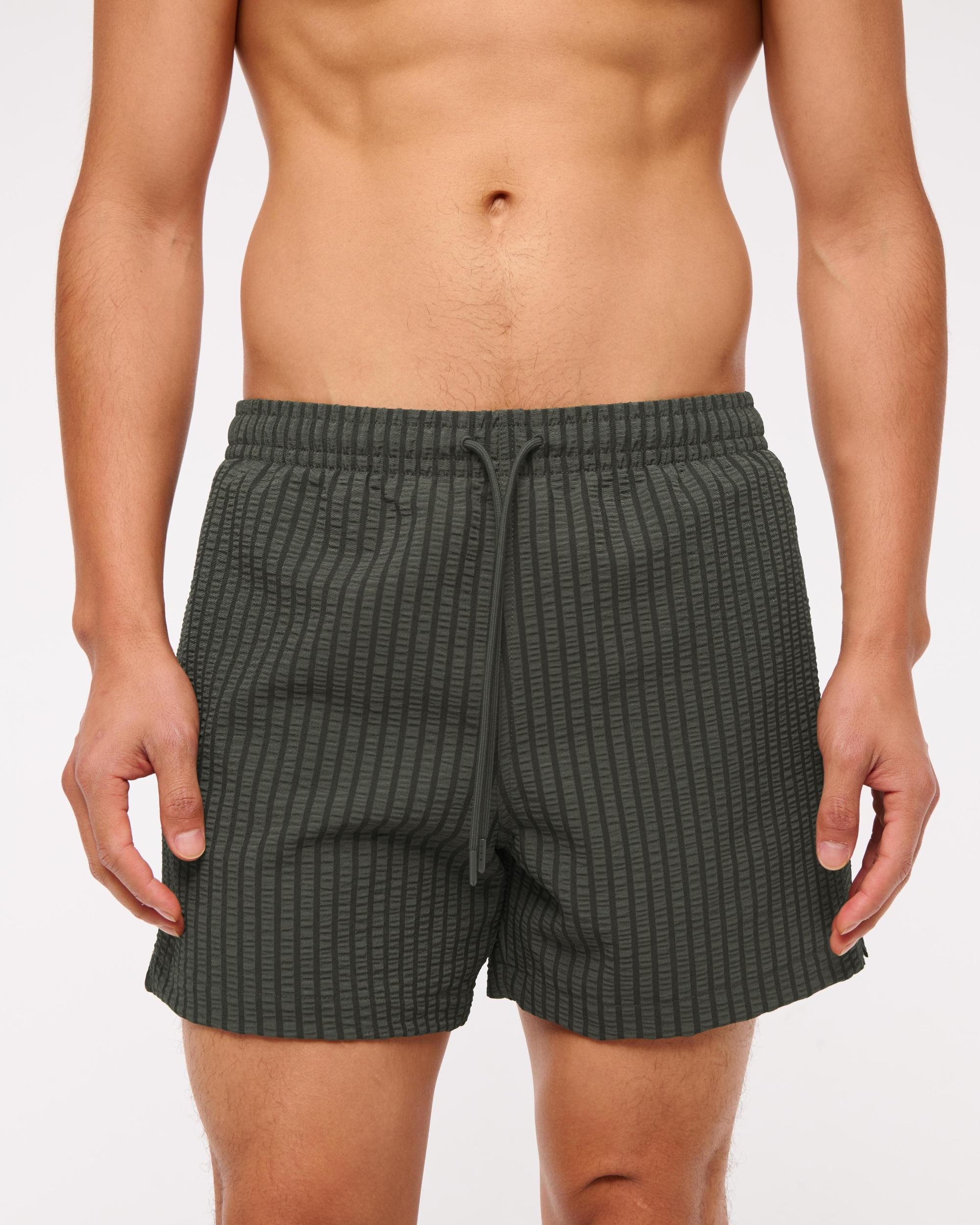 Pull-On Micro-Seersucker Swim Trunk Product Image