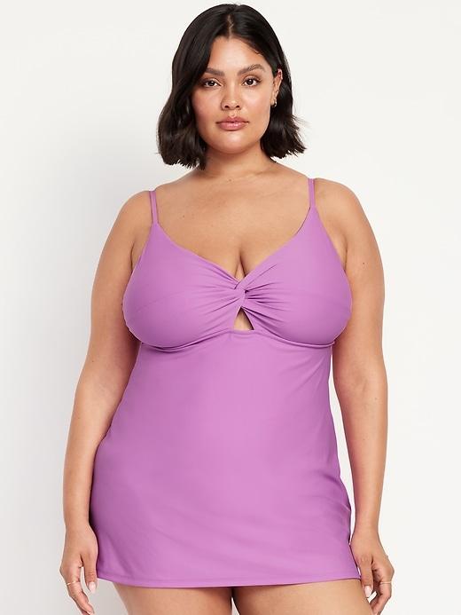 Twist-Front Swim Dress Product Image