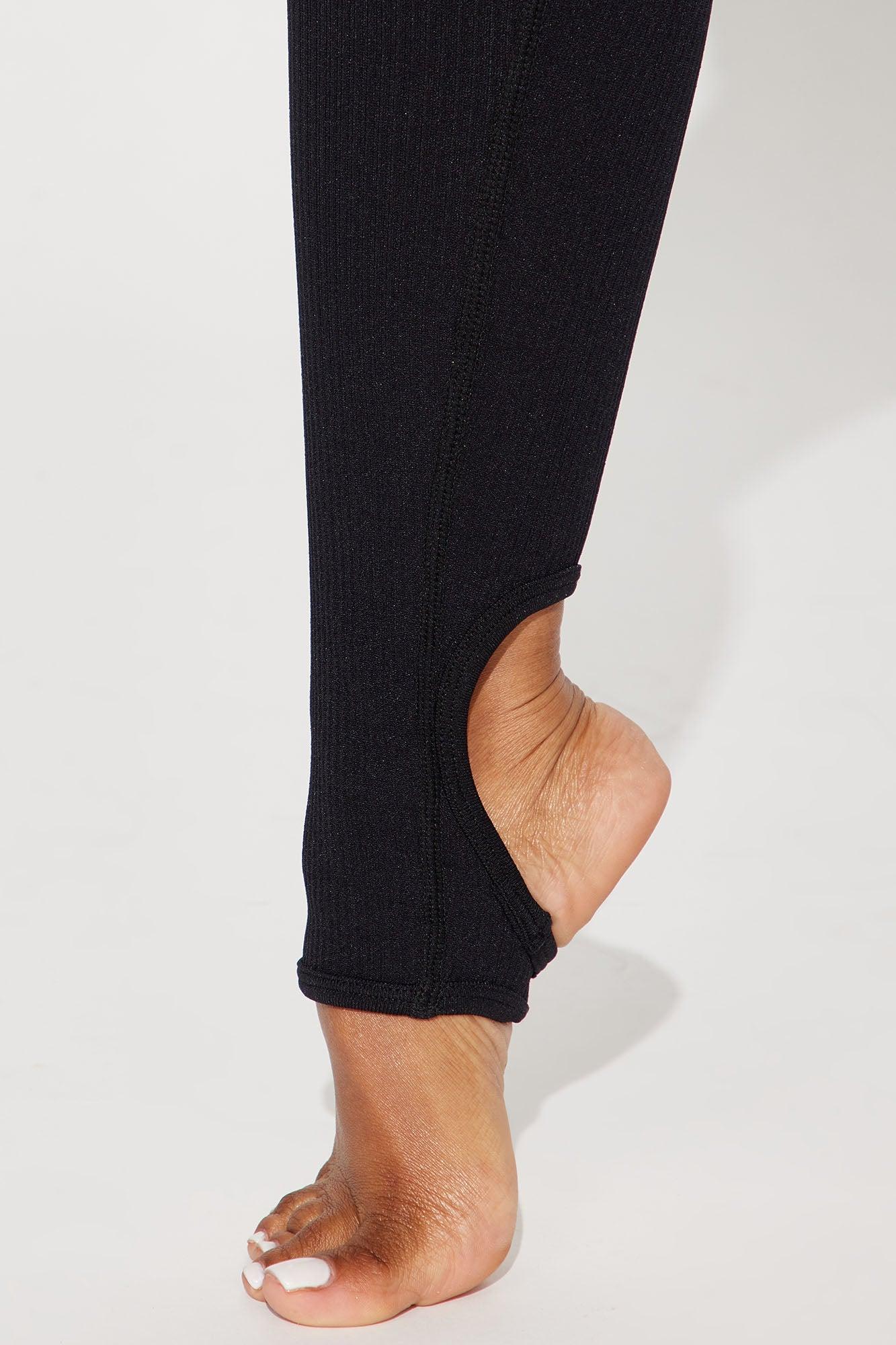 Effortless Triton Ribbed Seamless Stirrup - Black Product Image