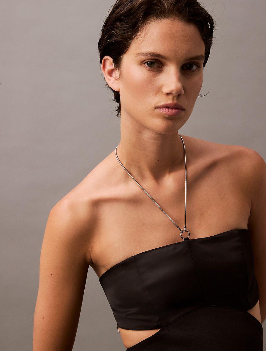 Halter Cut Out Mini Dress Product Image