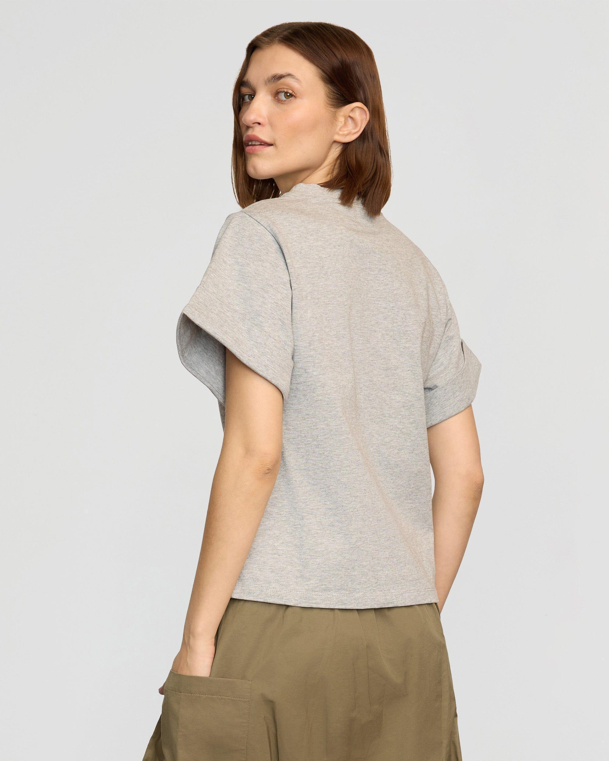 Terri Organic Cotton Structured-Cuff Tee Product Image
