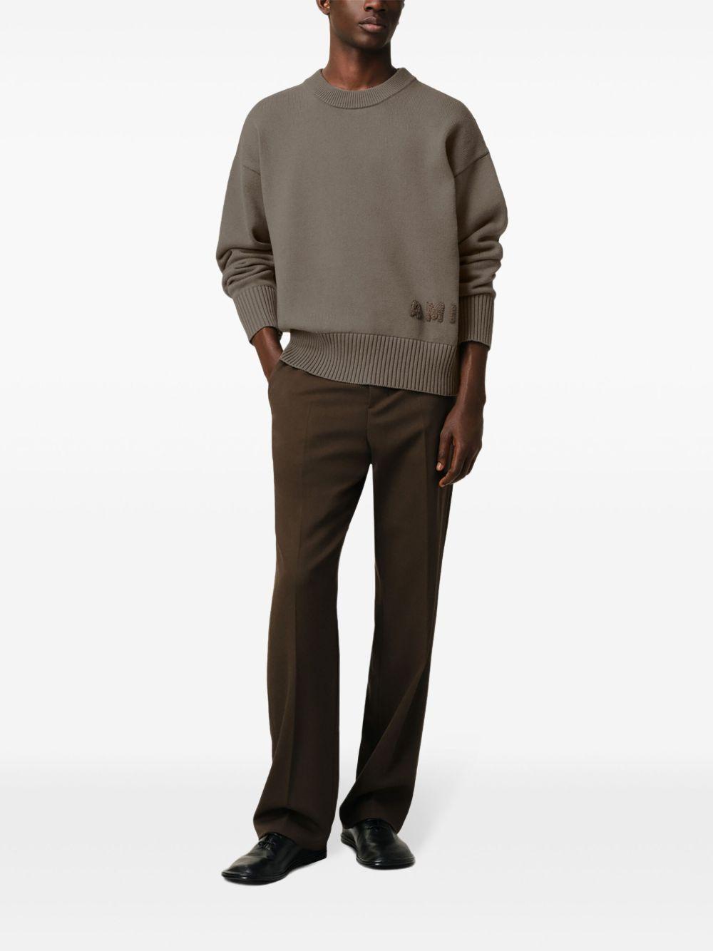 logo-embroidered crew-neck sweater Product Image