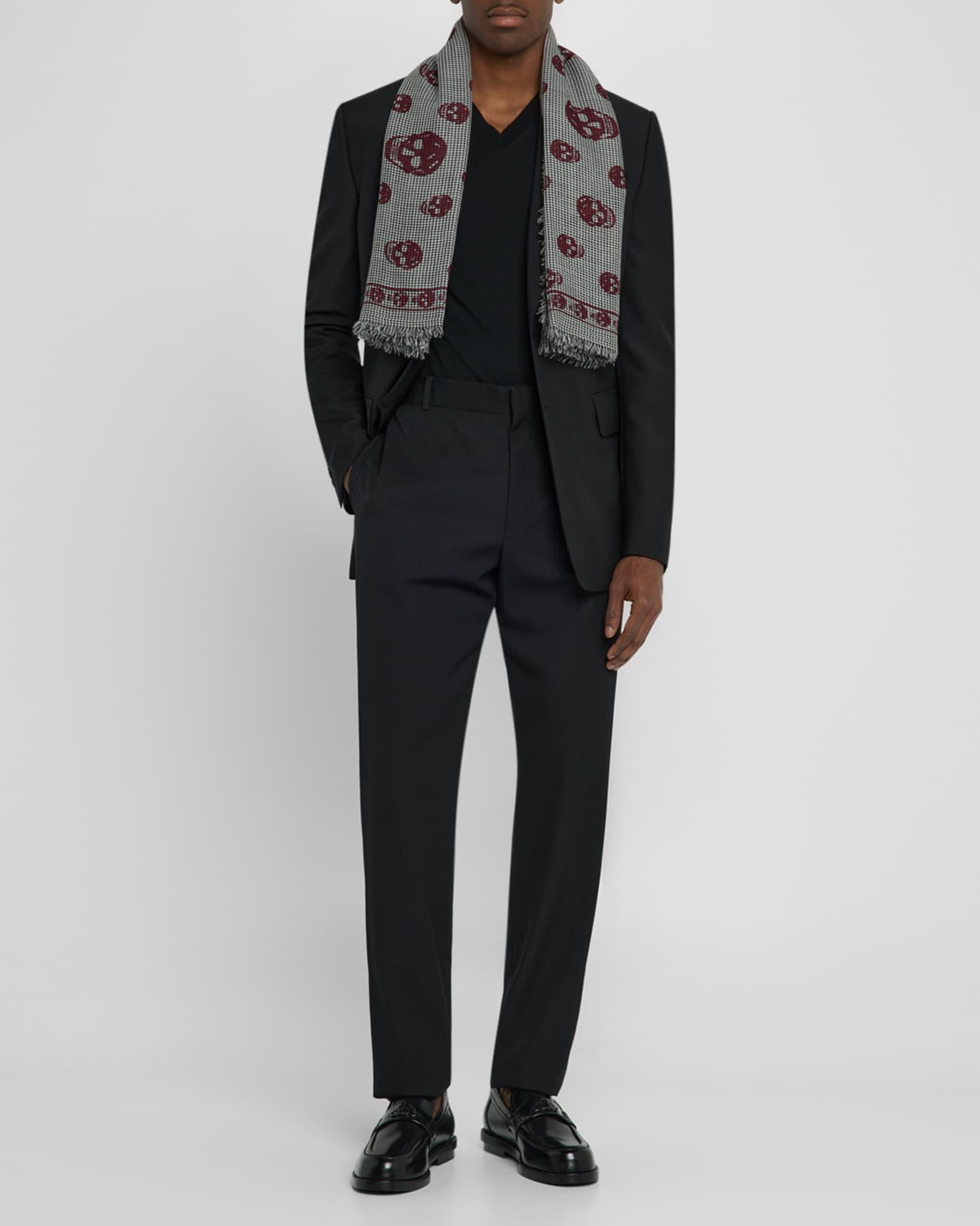 Mens Skull Dogtooth Foulard Product Image