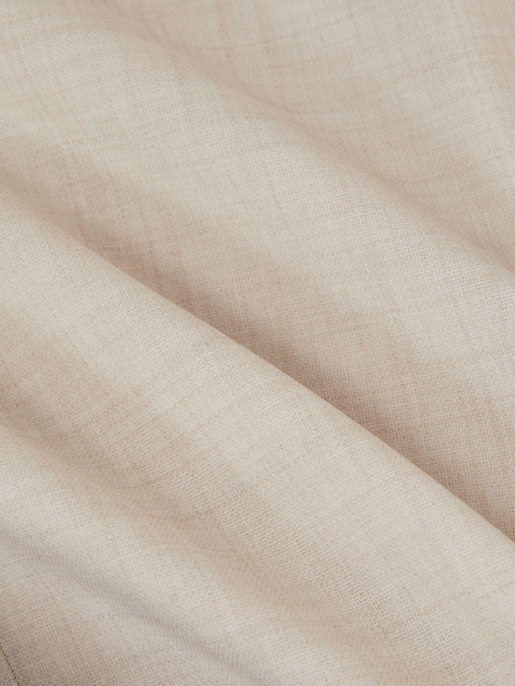 Double-Breasted Textured Suit Blazer Slim-Fit With Wool in Stone Product Image