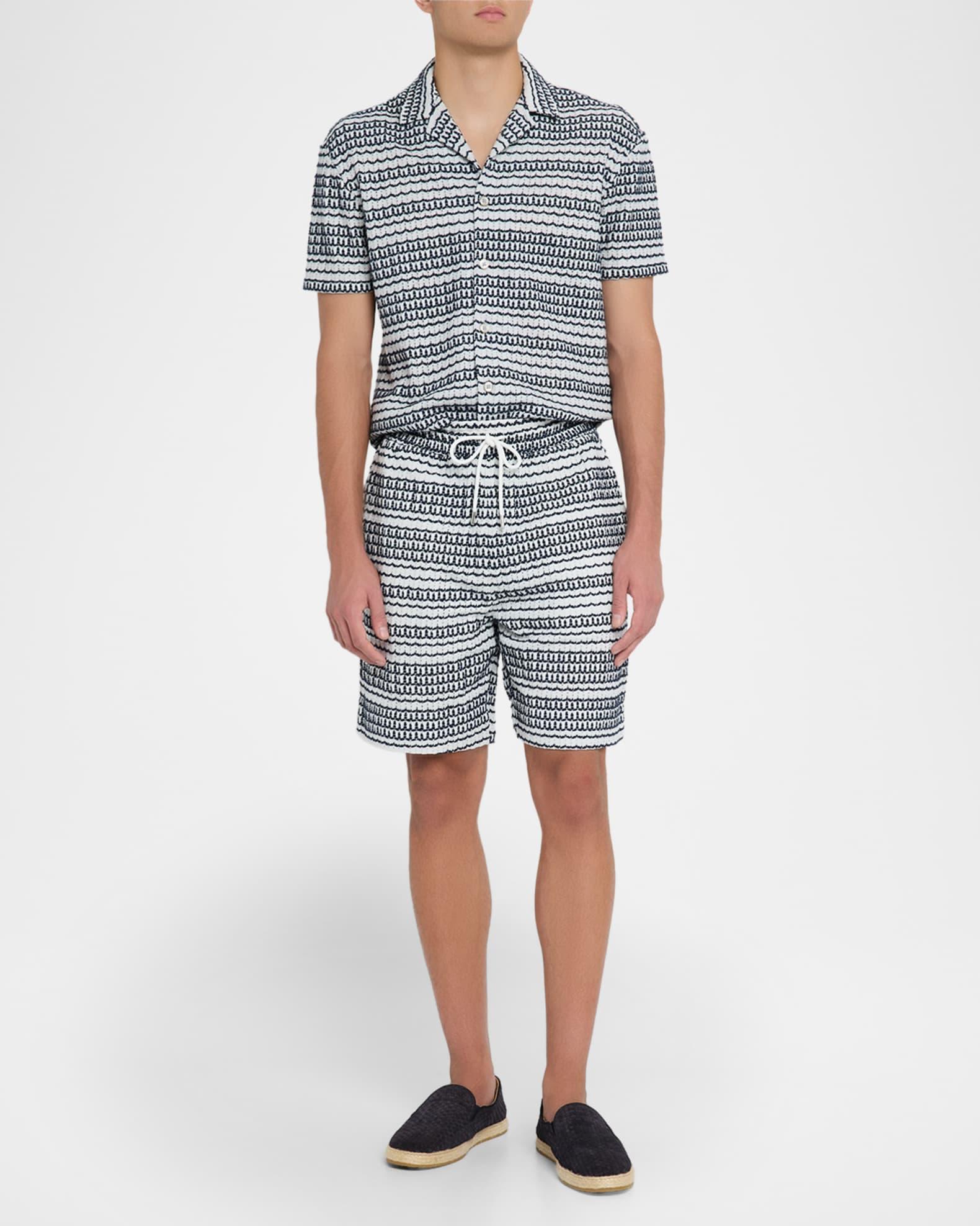 Men's Haze Crochet Stripe Pull-On Shorts Product Image