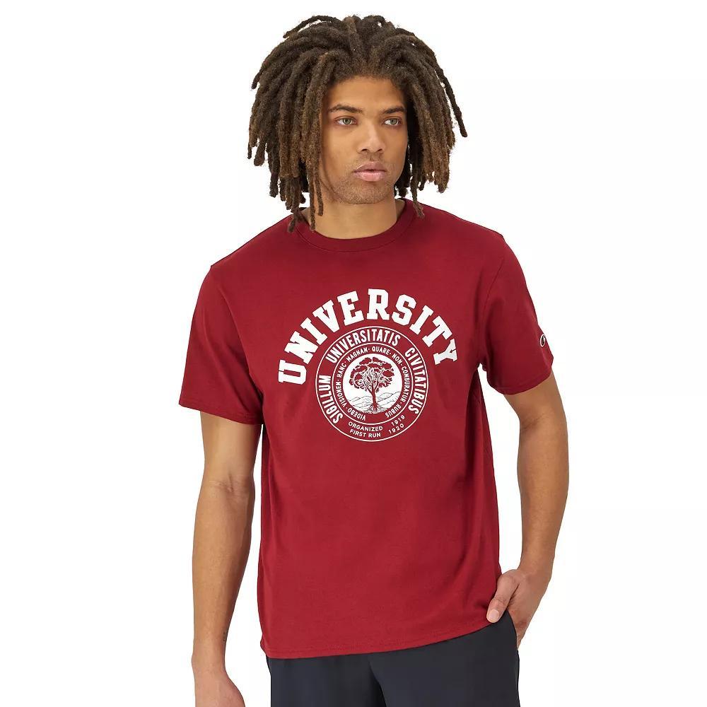Men's Champion® Classic University Graphic Tee, Size: Small, Red Product Image