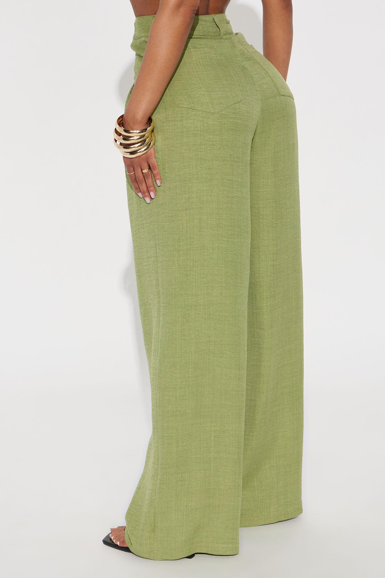 Matson Wide Leg Trouser - Sage Product Image