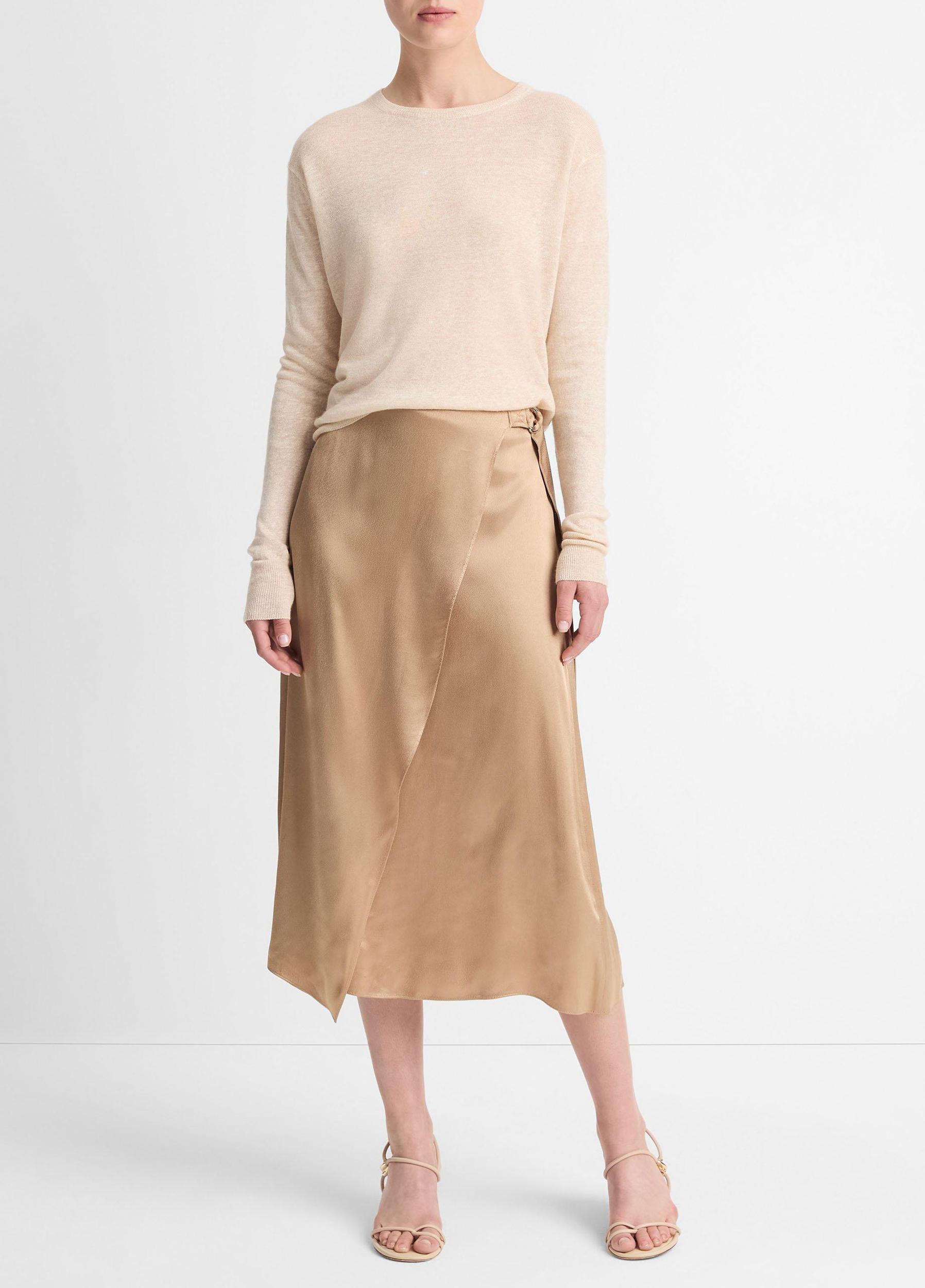 Draped D-Ring Wrap Skirt Product Image