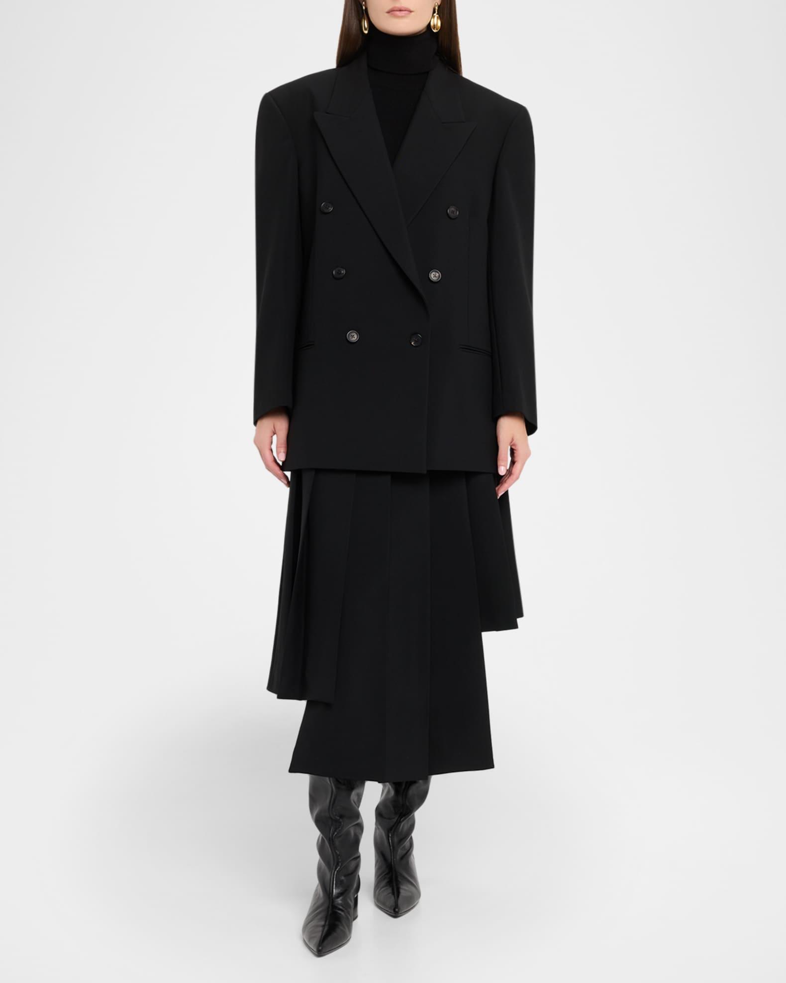 Asymmetric Pleated Midi Skirt Product Image