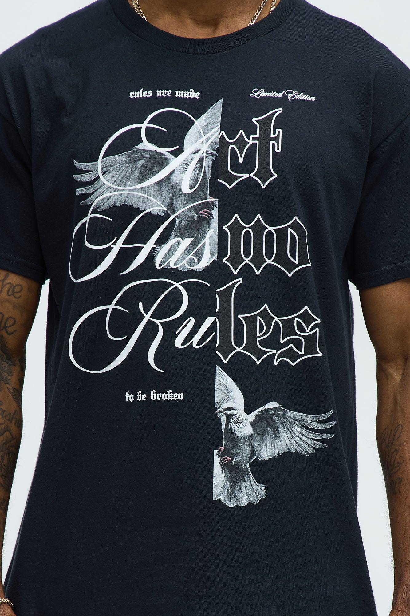 Art Has No Rules Short Sleeve Tee - Black Product Image