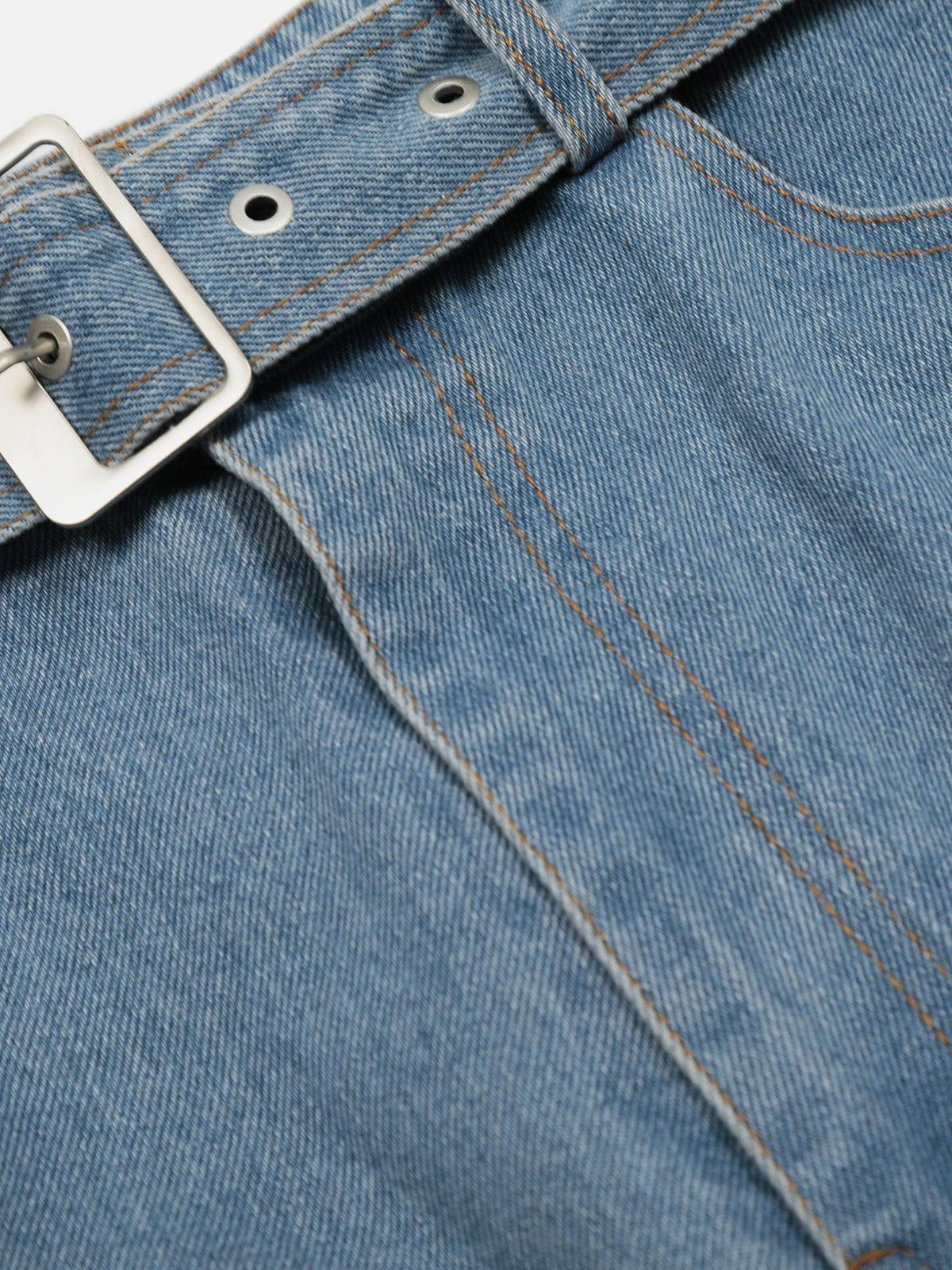 Aelfric Eden Ripped Distressed Washed Longline Jorts Product Image