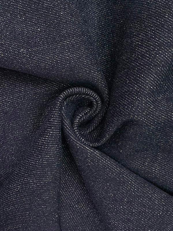 High Waisted Straight Leg Contrast Color Split-Joint Jean Pants Bottoms Product Image