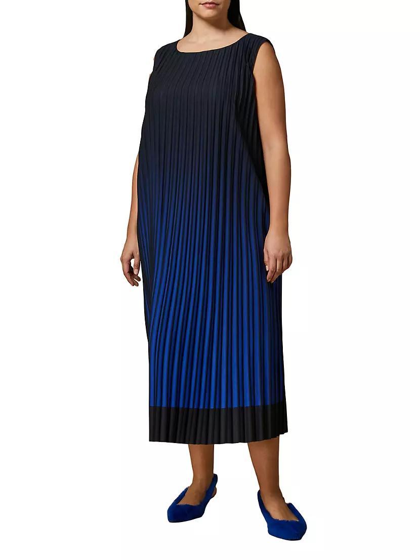 Danzare Pleated Maxi Shift Dress Product Image