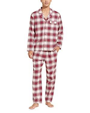 Mens Long Flannel Pajama Set Product Image