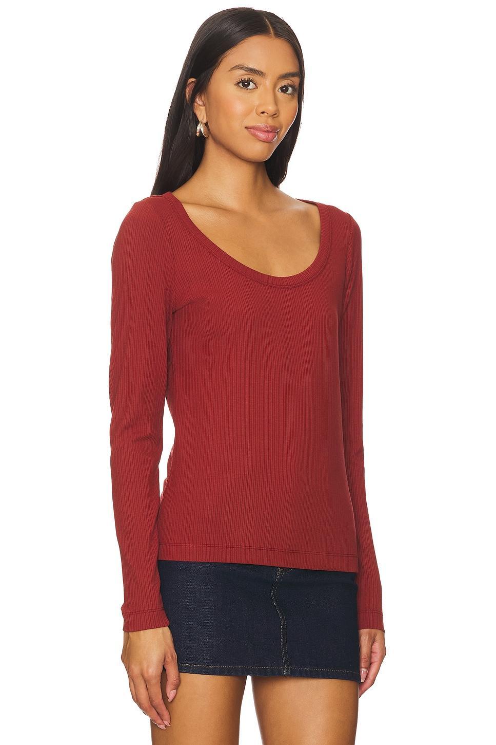 Rib Scoop Tee SPANX Product Image