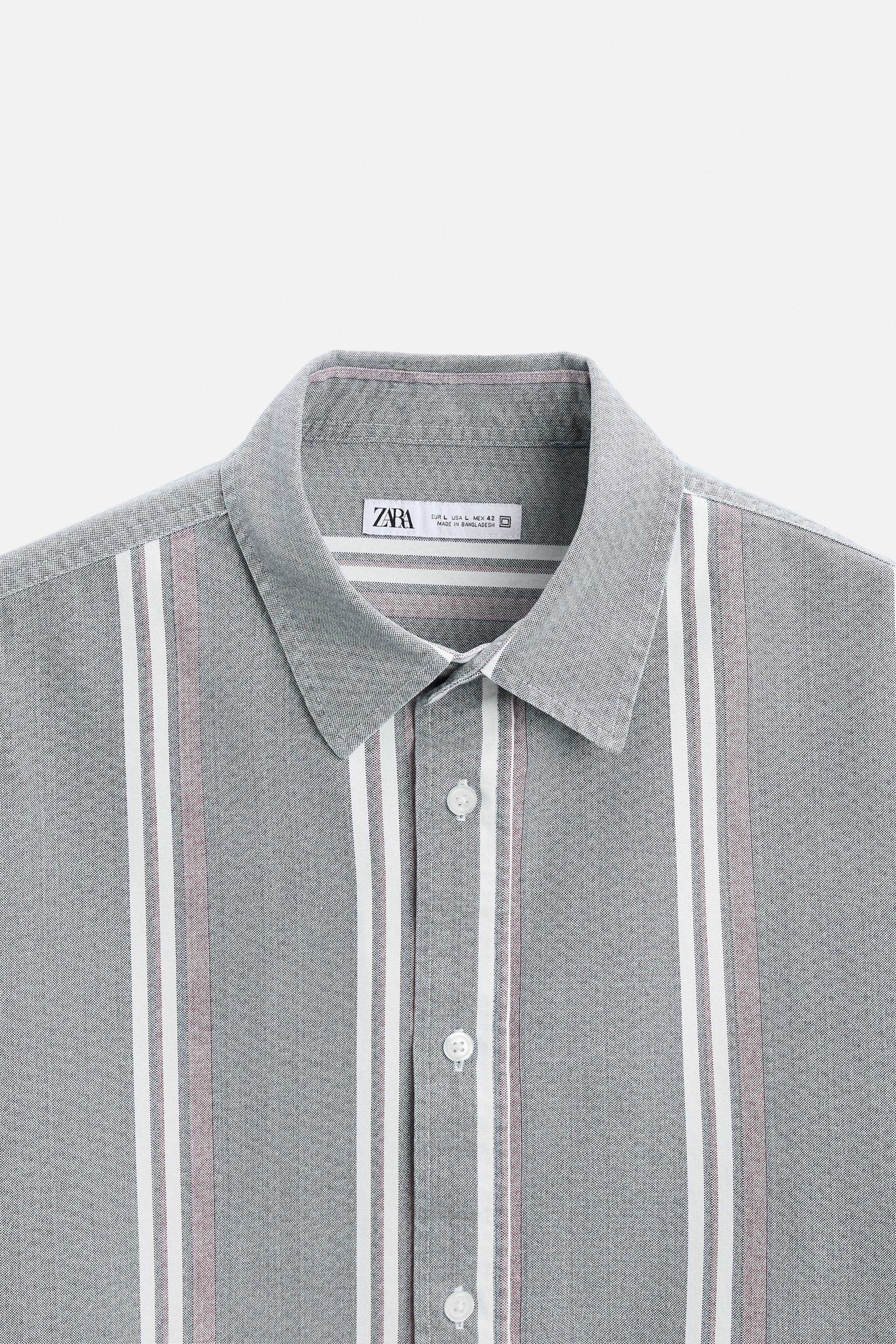 TEXTURED STRIPED SHIRT Product Image