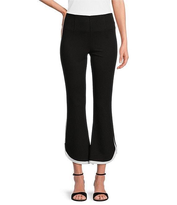 Slim Factor by Investments Ponte Knit No Waist Soft Flare Leg Pants Product Image