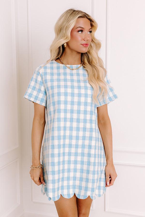 London Daydream Plaid Mini Dress Product Image