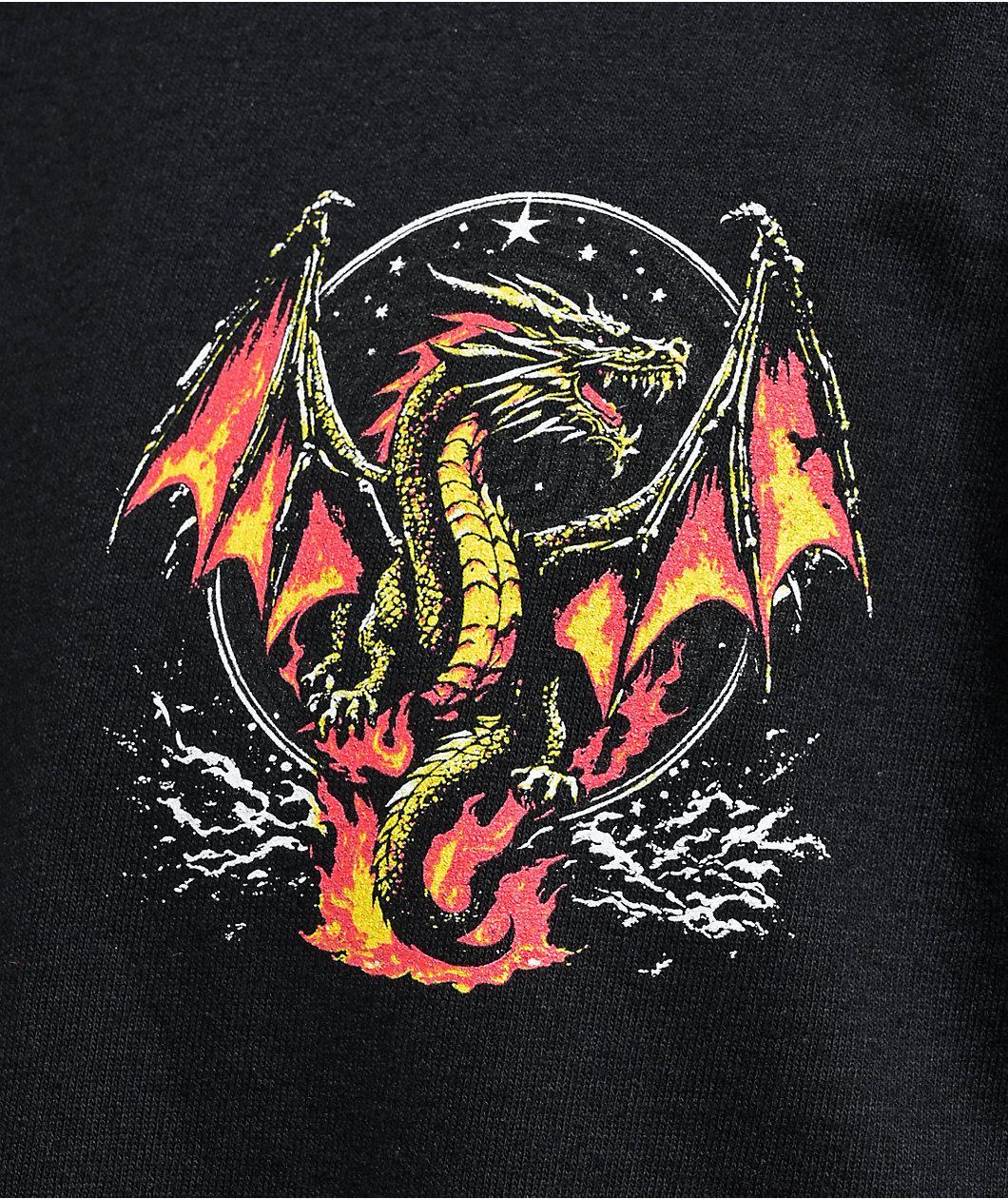 Portal Dimension Dragon Black T-Shirt Product Image