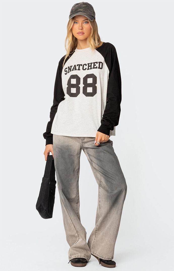 Edikted Women's Snatched Oversized Long Sleeve T-Shirt Product Image