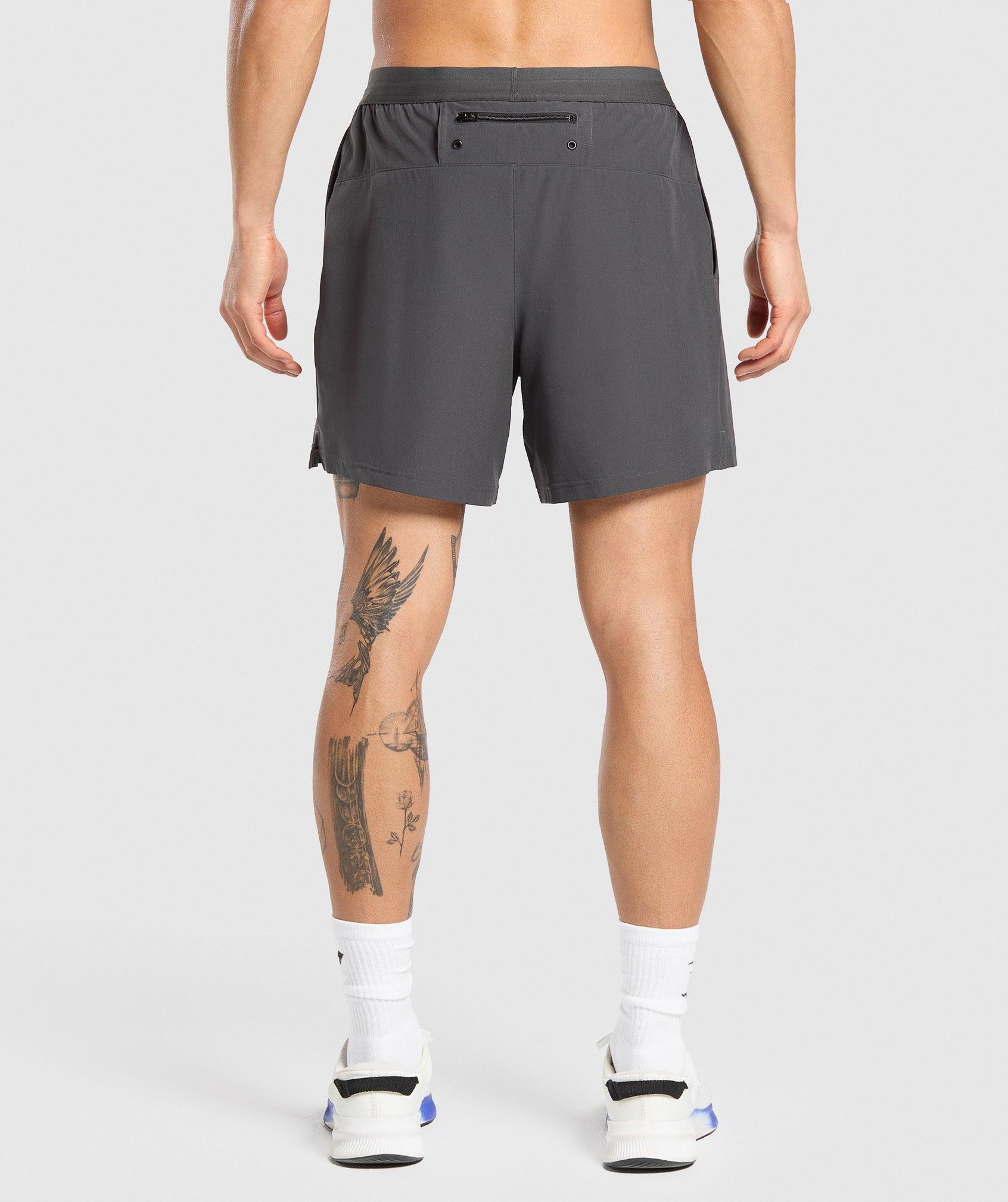 Gymshark Land to Water 6" Shorts - Asphalt Grey Male Product Image