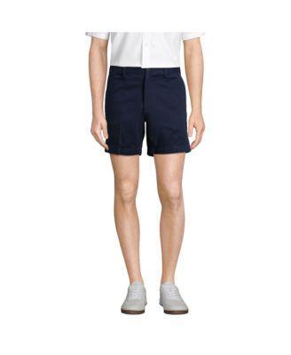 Men's Lands' End Comfort Waist 6-inch No-Iron Chino Shorts, Size: 42, Light Grey Product Image