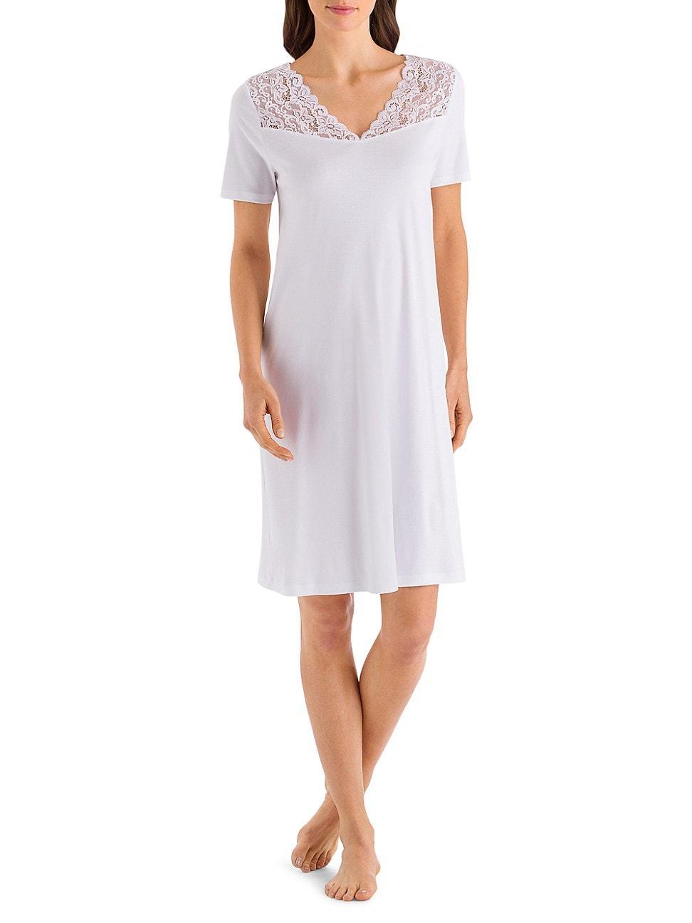 Womens Moments Short-Sleeve Night Gown Product Image