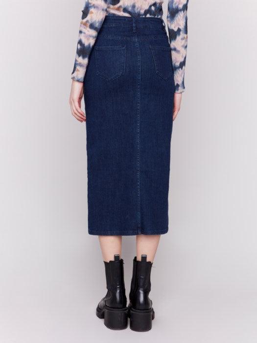 Charlie B. Long Denim Skirt Product Image