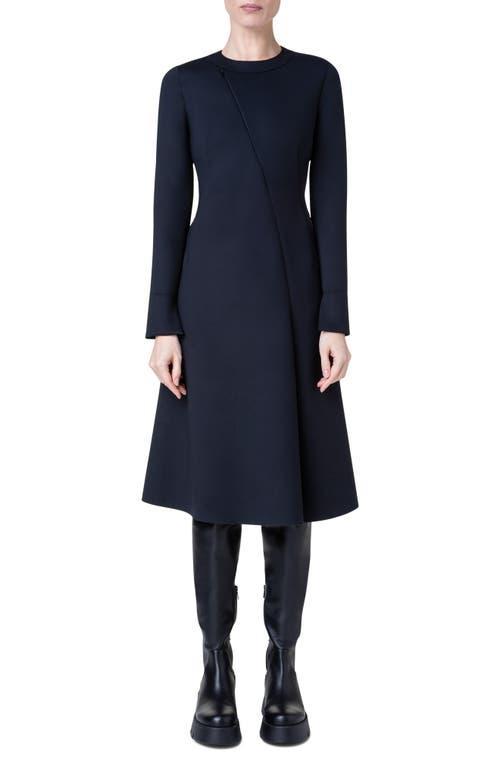 Womens Cut-Out Long-Sleeve Midi-Dress Product Image