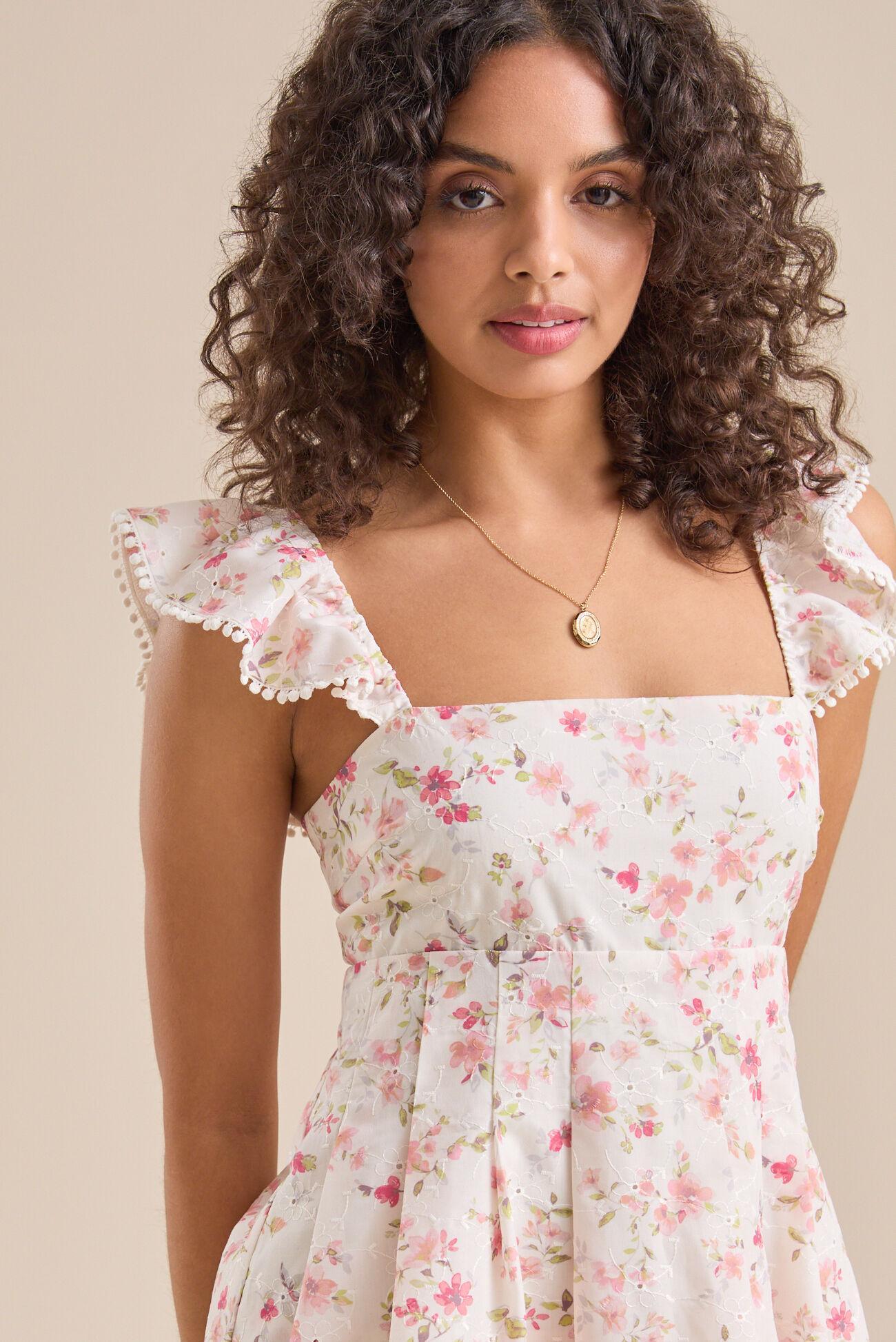 Virginia Flutter Sleeve Romper Product Image