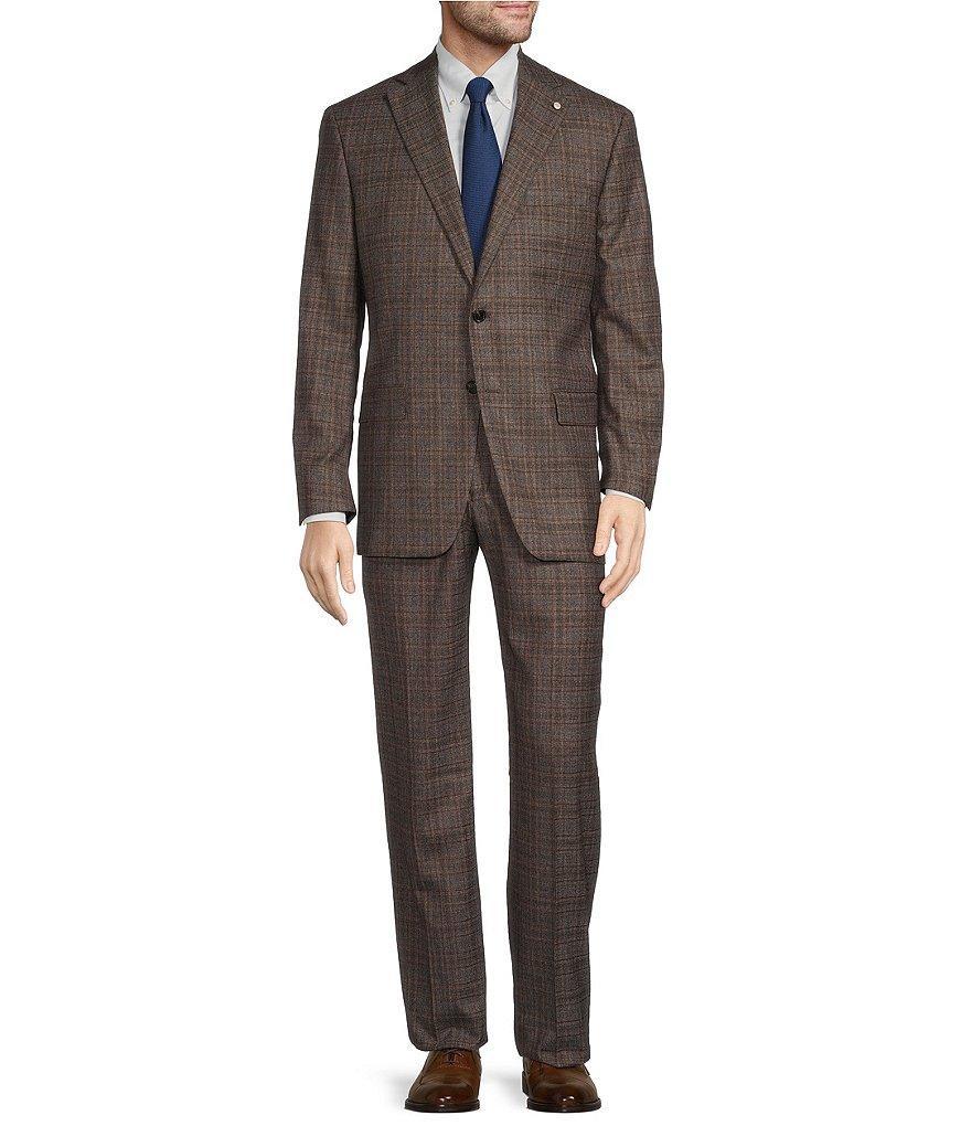 Hart Schaffner Marx Chicago Classic Fit Flat Front Plaid Pattern 2-Piece Suit Product Image