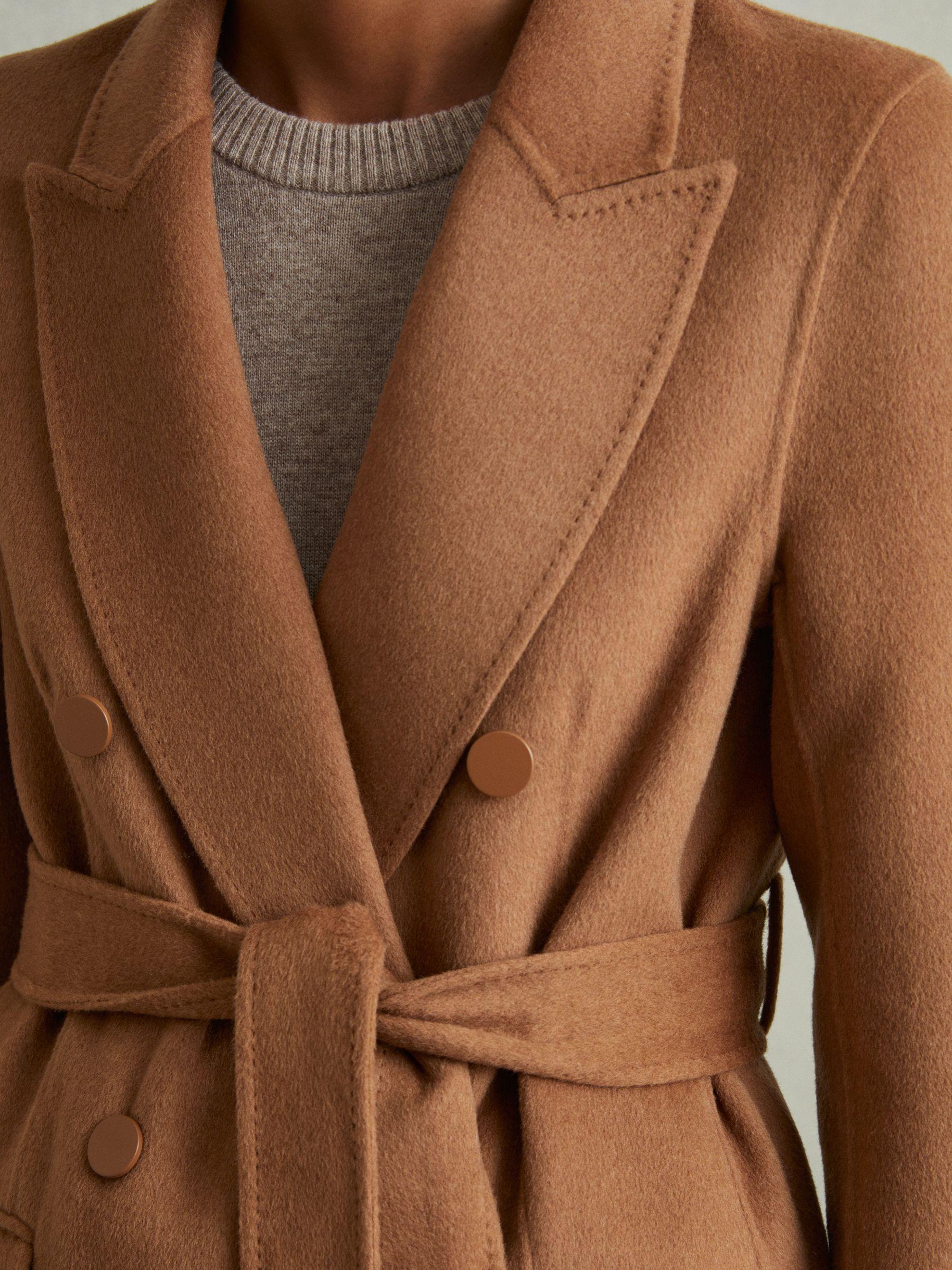 Petite Jersey Twist-Detail Midi Dress in Grey Product Image