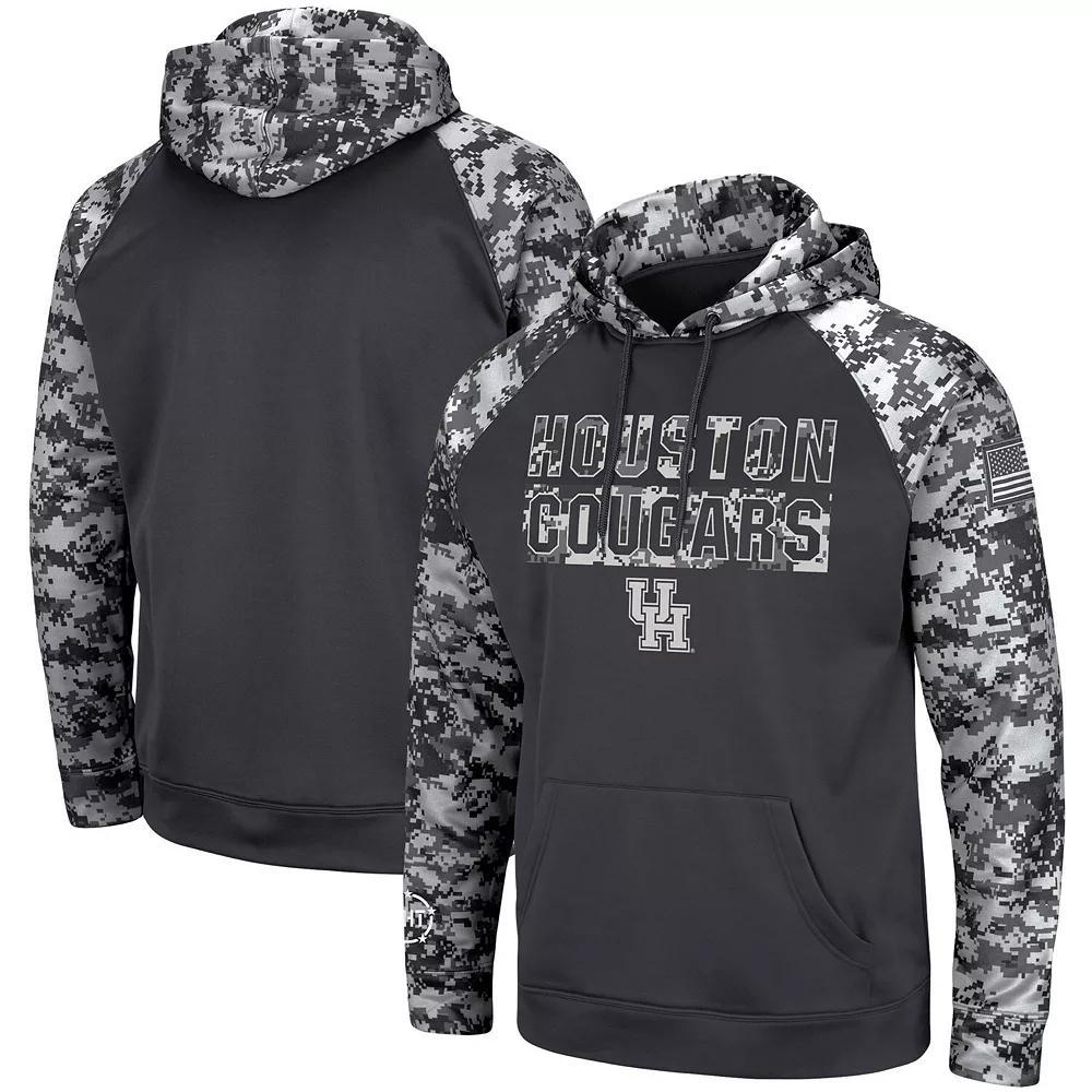 Men's Colosseum Charcoal Toledo Rockets OHT Military Appreciation Digital Camo Pullover Hoodie,  Product Image