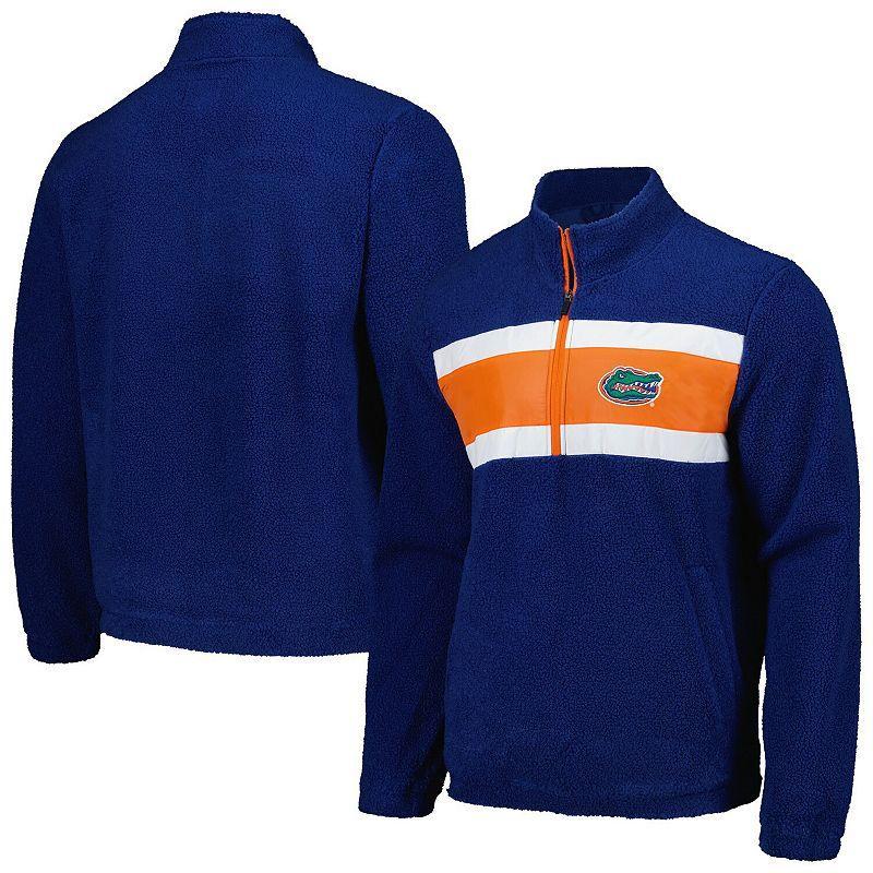 Men's G-III Sports by Carl Banks Royal Florida Gators Pinch Runner Half-Zip Top, Size: Large, Blue Product Image