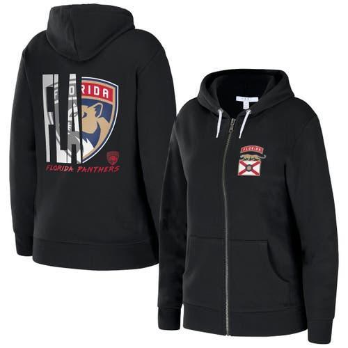 Womens Wear by Erin Andrews Black Florida Panthers Sponge Full-Zip Hoodie Product Image