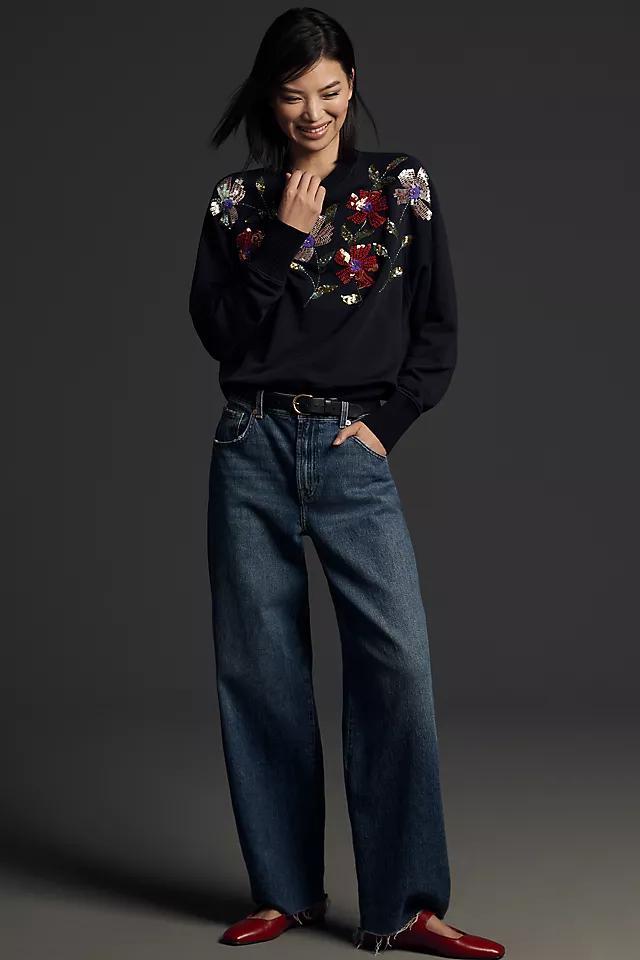 Essentiel Antwerp Graaf Floral Embroidered Sweatshirt Product Image