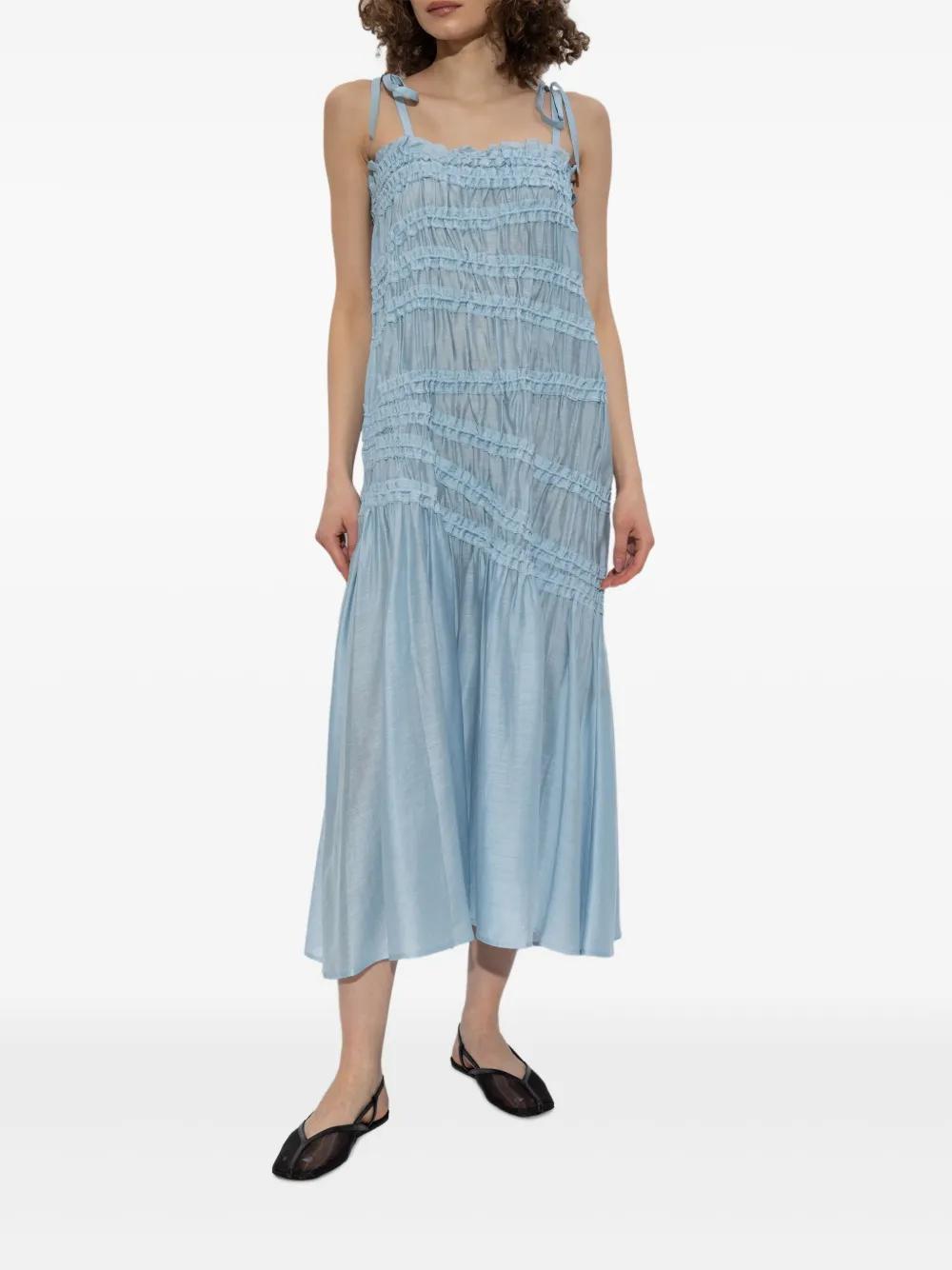 shirred midi dress Product Image