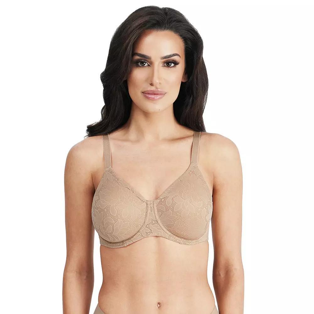 Dominique Jacqueline Jacquard Underwire Seamless Minimizer Bra 7018, Women's, Size: 38 D, Brown Product Image